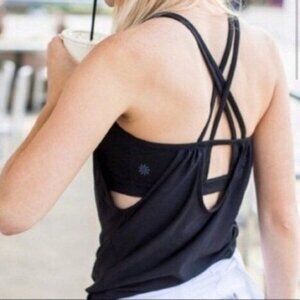 Athleta Hidden Agenda Strappy Sports Bra Tank Top Gym Fitness Workout Out Tank‎